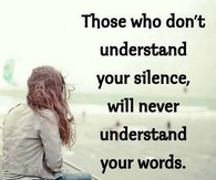 Your silence