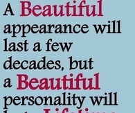 a beautiful personality