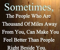 the people thousands of miles away