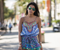Cute Printed Summer Romper