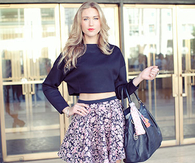 Mini Skirt & Crop Top Outfit