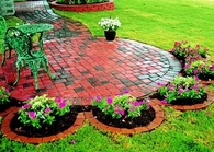 Backyard Brick Sidewalk & Patio
