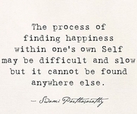 the Process of Finding Happiness