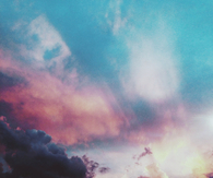 Cotton candy colored sky