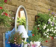 Turn Dresser into Outdoor Plant Shelf