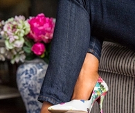 Floral high heels
