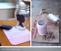 DIY Silhouette Mason Jars