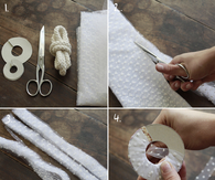 DIY tulle pom pom