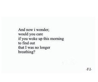 And Now I Wonder