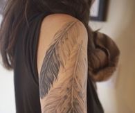 Feather tattoos