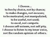 I choose