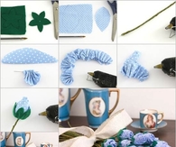 DIY Fabric Roses