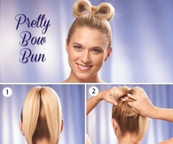 DIY Pretty Bow Bun