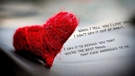 When I tell you I love you