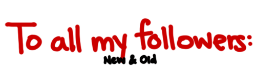 to all my followers
