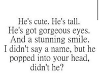 He Popped Into Your Head