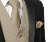MEN 3 Pieces Set Solid Formal Tuxedo Vest Set $19 (XS~5XL Size Available)