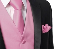 3 Pieces Set Solid Formal Tuxedo Vest Set $19.99 (XS~5XL Size Available)