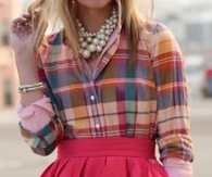 Plaid and pearls