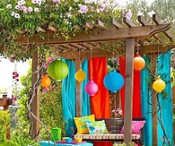 Colorful gazebo