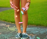 Colorful chalk