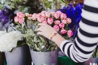 Picking a bouquet