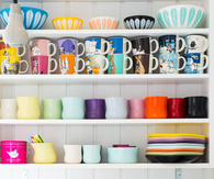 Colorful dishes