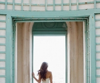 Bride in the doorway