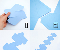 Origami Stellated dodecahedrons