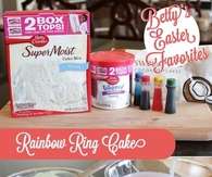 DIY Rainbow Ring Cake