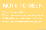 Note to self