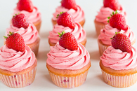 Strawberry cupcakes