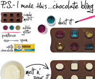 DIY Edible Chocolate Bling