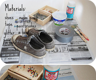 DIY Glitter Sneakers
