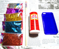 DIY Glitter Iphone Case