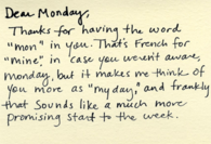 Dear Monday