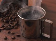 Steaming Hot Cup of Coffee