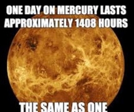 One Day On Mercury