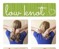 DIY Low Knot Hair
