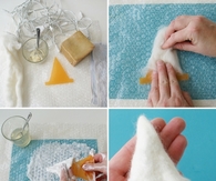 DIY felt light decoration