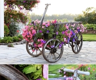 Vintage Flower Wagon