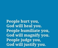 God will heal you