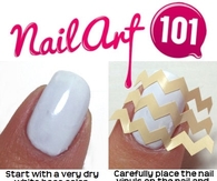 DIY Chevron Nails