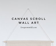 Canvas scroll wall art