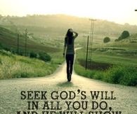 Seek God's will