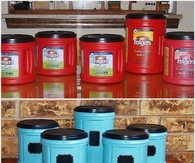 DIY Pretty Coffee Tubs Storage Bins