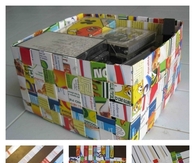 DIY Cereal Boxes Weave Basket Tutorial
