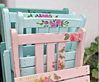 Vintage shabby chic chairs