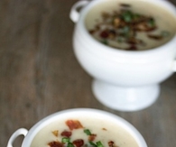 Loaded baked potato soup