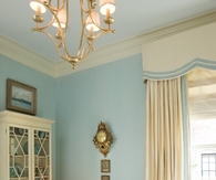 Powder blue bedroom